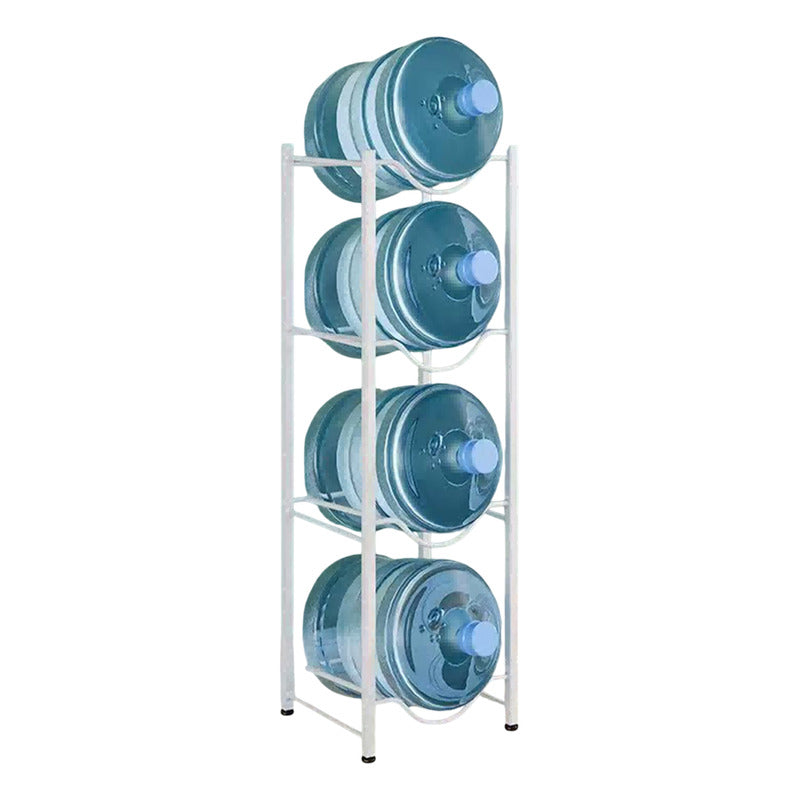 Estante Organizador Rack 4 Botellones Bidones Agua 20lt Blanco