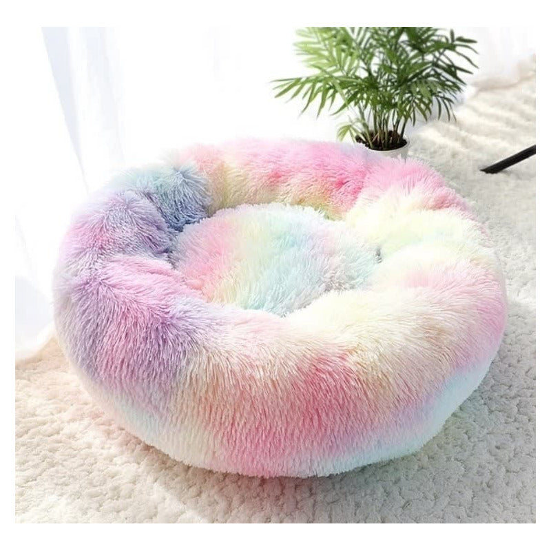 Cama Mascota Felpuda Perro Gato Relajante Suave De Felpa Xl