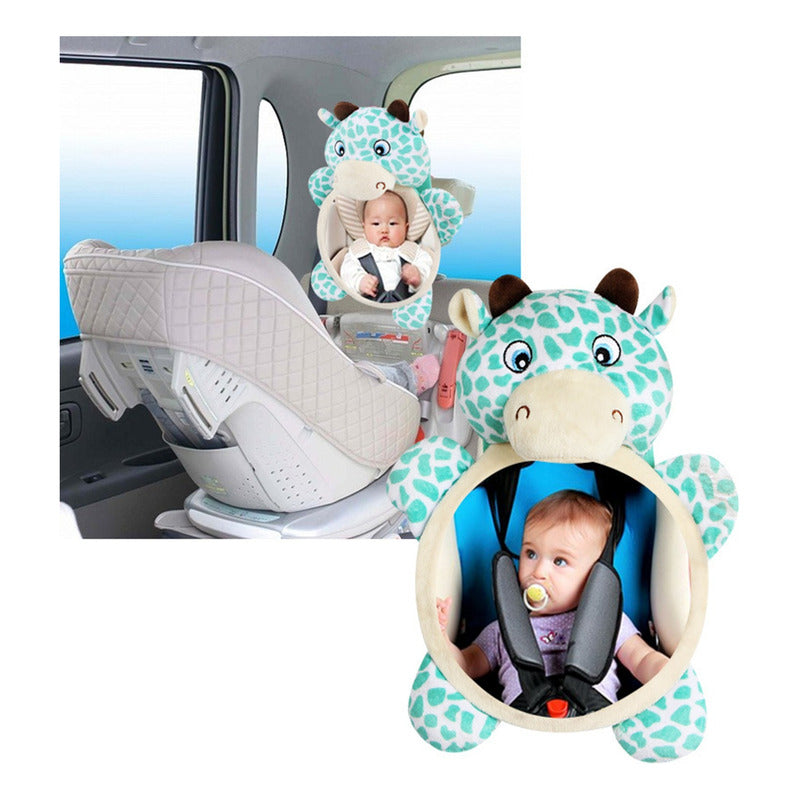 Espejo Xl Retrovisor Ajustable De Bebe De Elefante Para Auto Espejo De Elefante