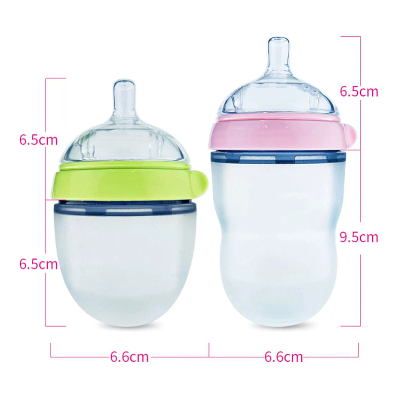 Mamadera Silicona 250cc Tipo Como Tomo Importada Bpa Free