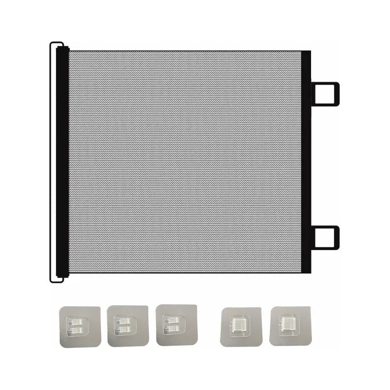 Reja Retráctil Para Puertas Y Pasillos Importada 110cms Negro