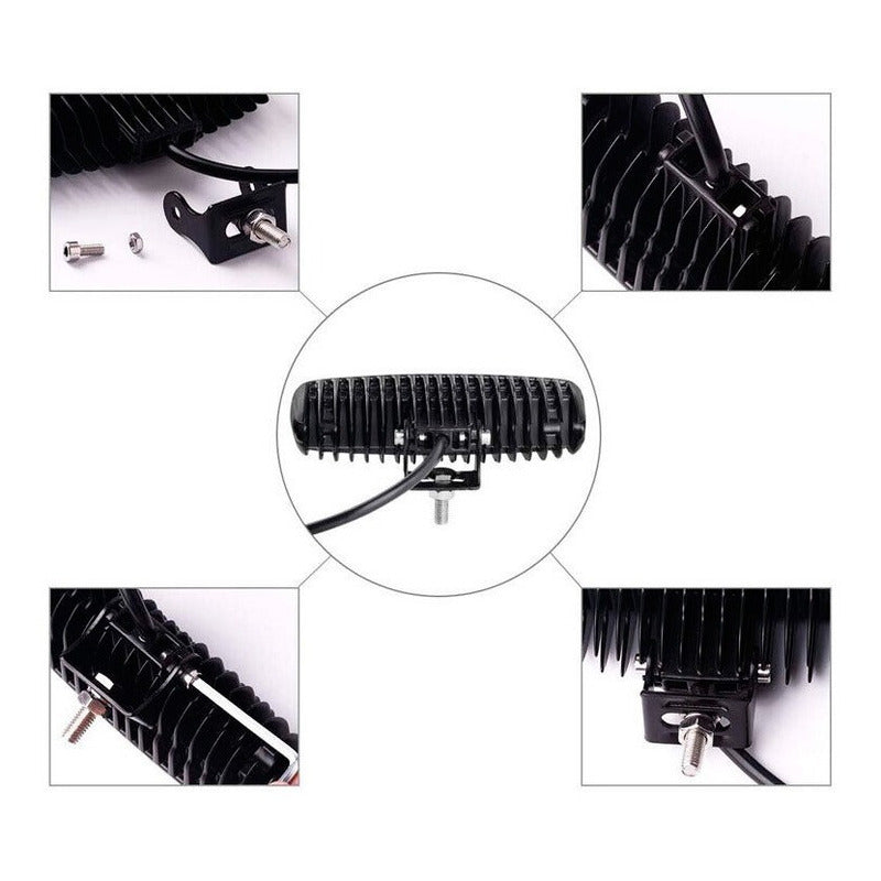 Pack 2 Focos LED Neblineros Barra LED 4x4 18W Altmann