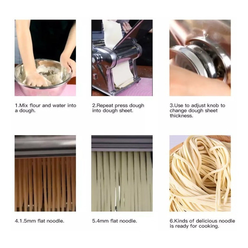 Máquina De Pastas Eléctrica Multiuso Importada Gris