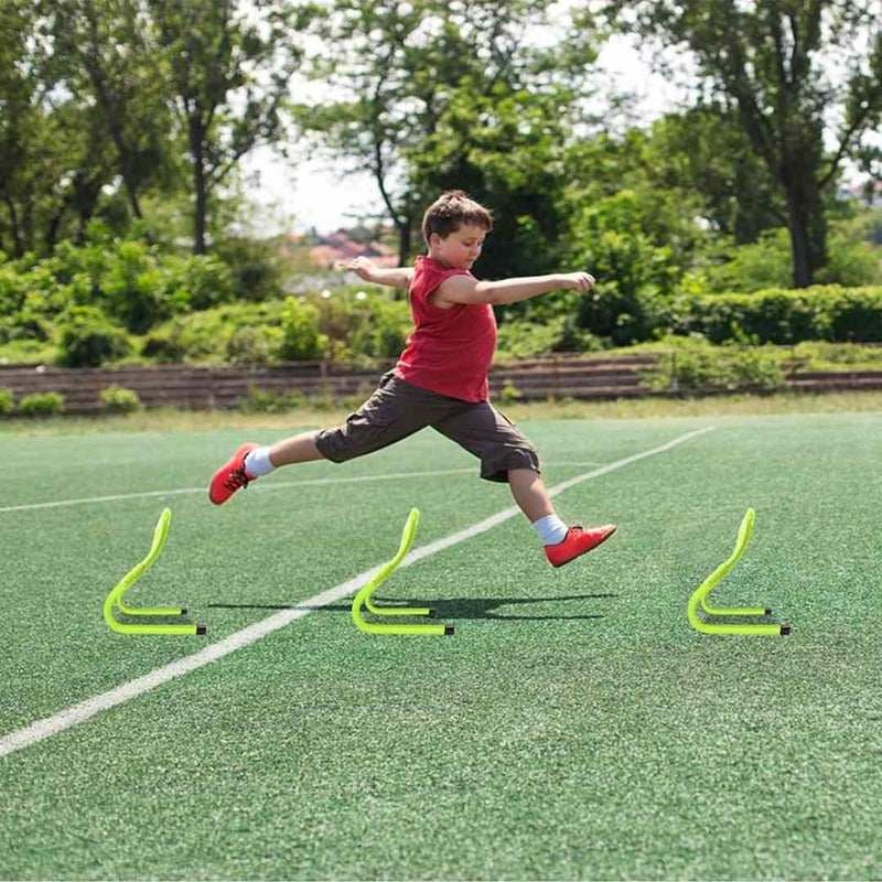 Pack 5 Vallas De Salto Y Agilidad 40 Cm Para Entrenamientos Naranjo