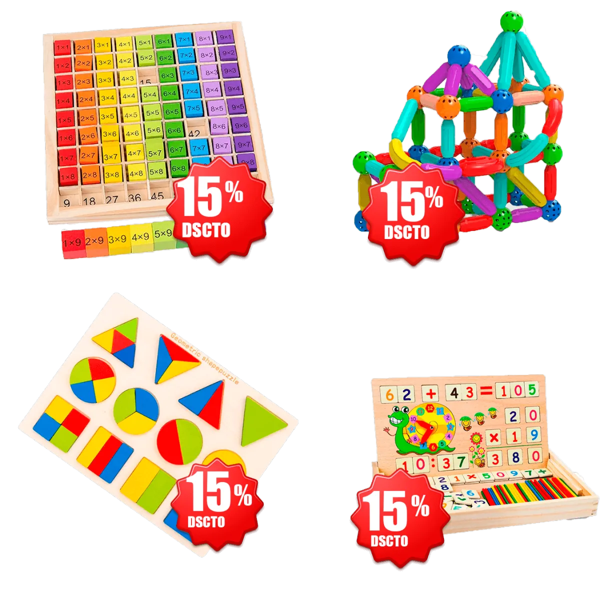 juegos de mesa de aprendizaje de matemáticas, Juego De Bloques Magneticos, Rompecabezas de madera, Juguete Didáctico Abaco Montessori De Matemáticas De Madera
