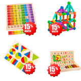 Juego Educativo Ábaco Montessori de Matemáticas de Madera