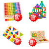 juegos de mesa de aprendizaje de matemáticas, Juego De Bloques Magneticos, Rompecabezas de madera, Juguete Didáctico Abaco Montessori De Matemáticas De Madera