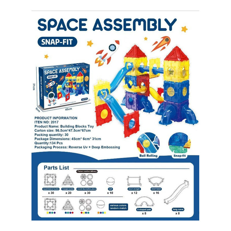Juego De Construccion Bloques Magnetico 110pcs Importado  110