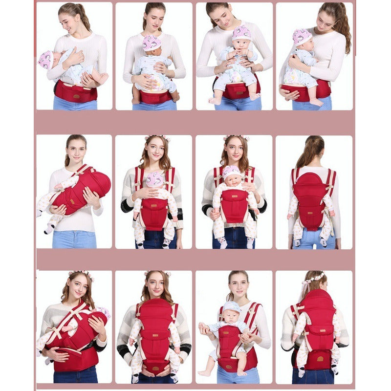 Mochila Portabebé 3 en 1 Ajustable con Asiento Removible Altmann