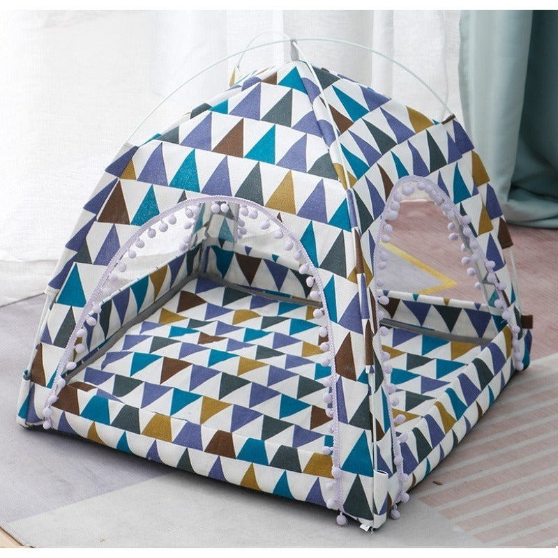 Casa Cama Pérgola para Mascotas con Diseños Decorativos