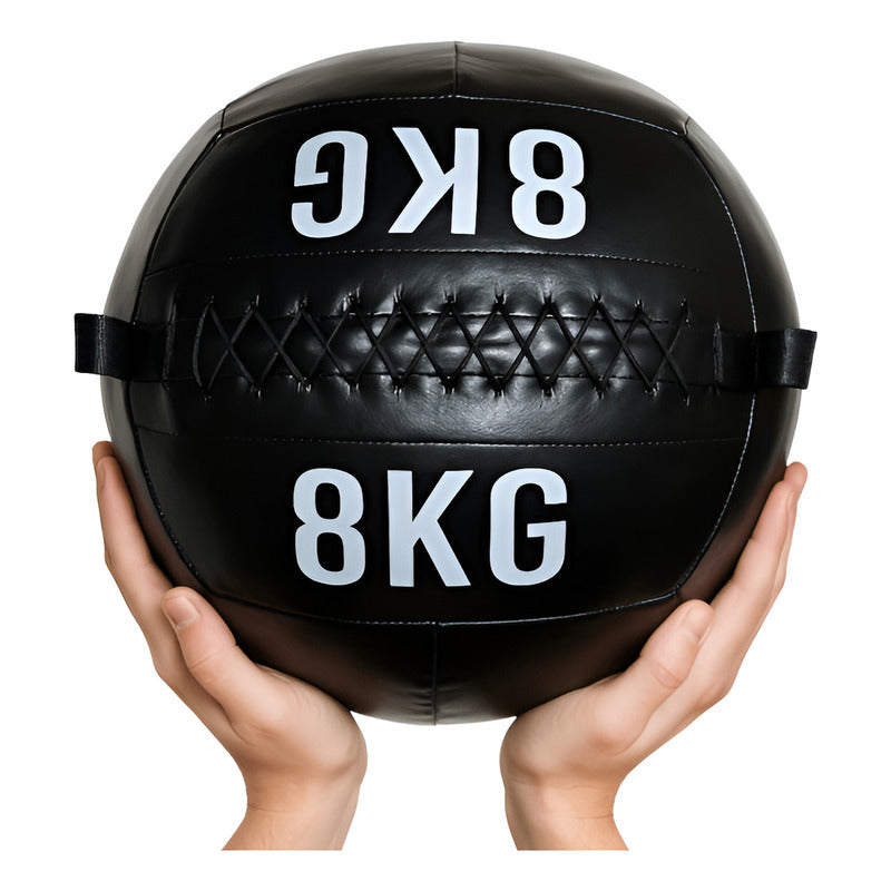 Pelota Medicinal Balón Ecocuero 8 Kg Crossfit Entrenamiento