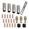 25pcs Punta Boquilla 0.8 A 1.0 Contacto Soldadura Para 15ak