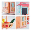 Cocina De Juguete 43 Accesorios Estilo Moderno Rosada 72cms Rosa