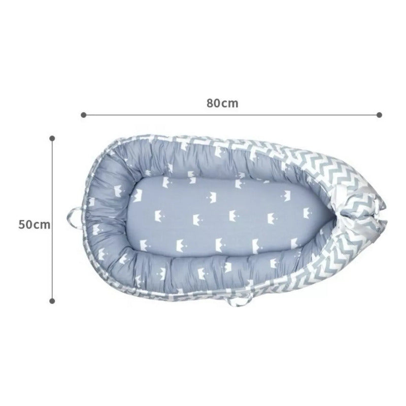 Cama Cojín Nido Colecho De Algodón + Almohada Reforzado Impo