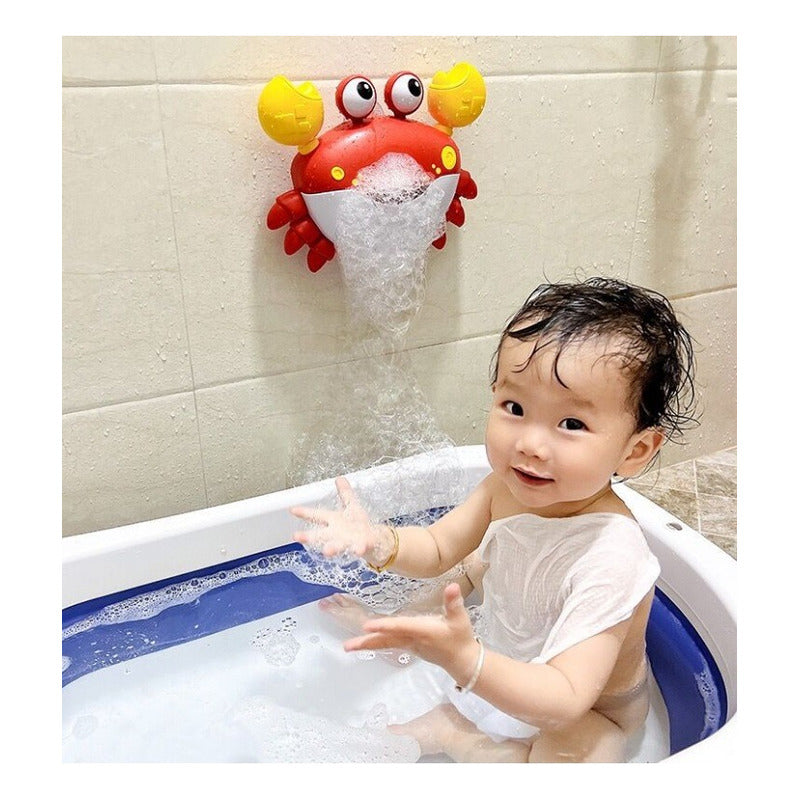 Cangrejo Espumoso Burbujas De Baño Tina Para Bebes Didactico
