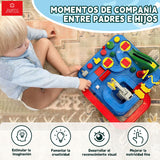 Pista De Autos Interactiva Aventura Juguete Educativo Niños Azul