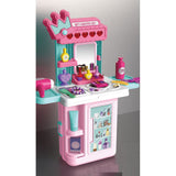 Maletín Tocador De Juguete 3 En 1 Con Accesorios Rosa 35pcs Rosa
