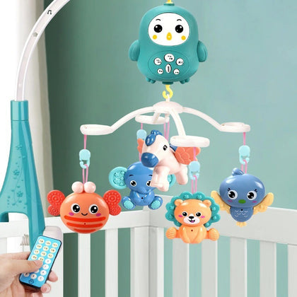 Móvil Giratorio Para Cuna De Bebe Con Luz Y Sonido Original