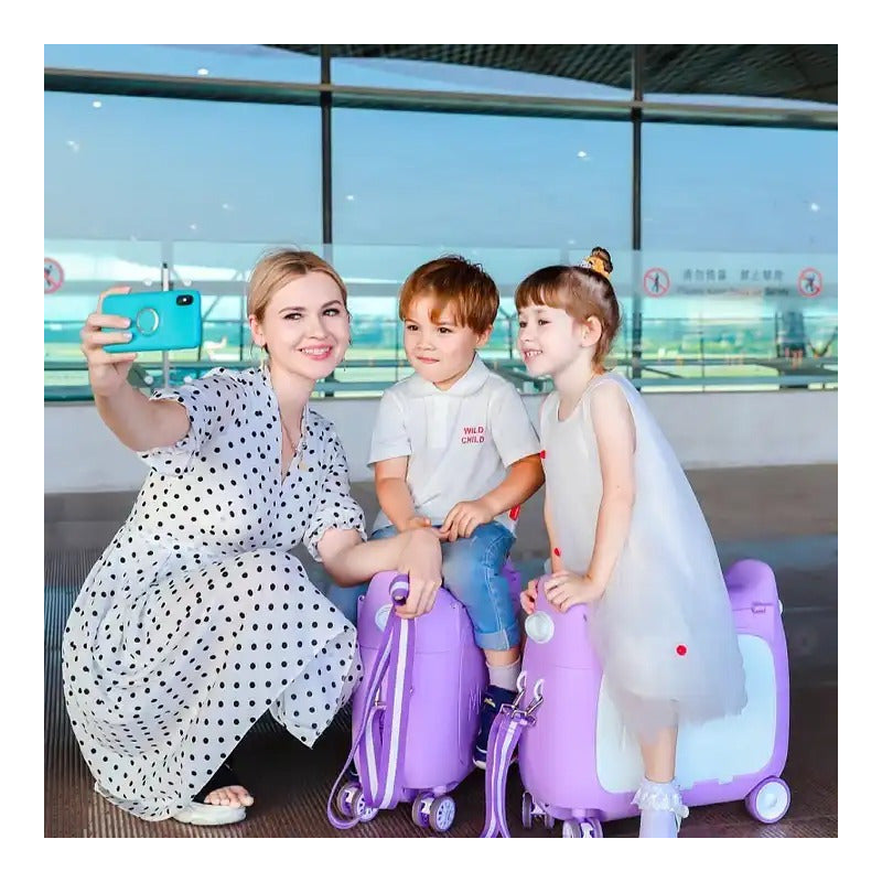 Maleta Cama Avion Auto Infantil Reforzada Muuhoo 3 Colores