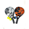 Pala Padel 38mm Carbon Hibrido + Bolso 2 Diseños Importada