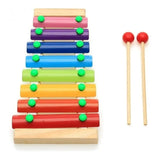 Xilofono De Madera 8 Notas Musical Juguete Niños Importado Variado