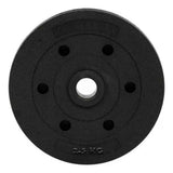 Set De 4 Disco Pvc 2.5kg C/u =10kg Preolímpico Negro