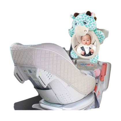 Espejo Xl Retrovisor Ajustable De Bebe De Elefante Para Auto