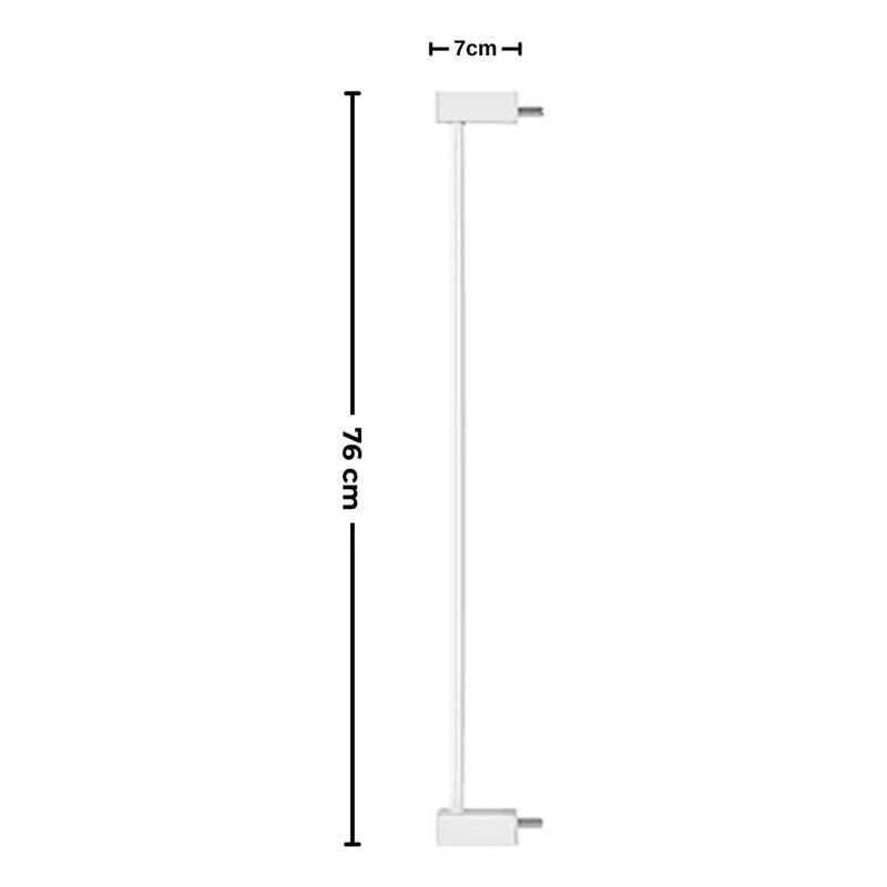 Extensión Reja Seguridad Escalera Puerta 7cm Importada Blanco