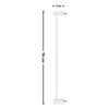 Extensión Reja Seguridad Escalera Puerta 7cm Importada Blanco