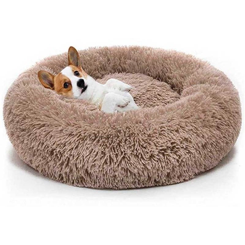 Cama Mascota Felpuda Perro Gato Relajante Y Suave De Felpa M