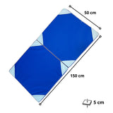 Colchoneta Deportiva Tela Lona Oxford 100x50x5cm  Azul