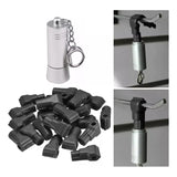 Pack 100 Seguros Candados Magneticos Gancheras 6mm + 1 Llave Seguro Negro Y 1 Llave