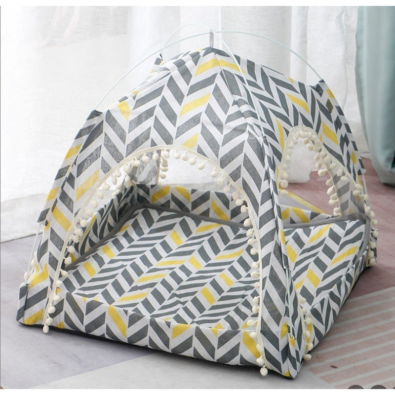Casa Cama Pérgola para Mascotas con Diseños Decorativos