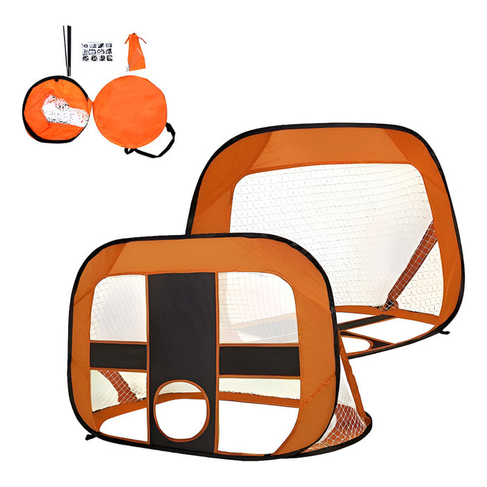 Red Para Arco De Futbol - 80cm X 115cm X 80cm Color Naranja Naranja