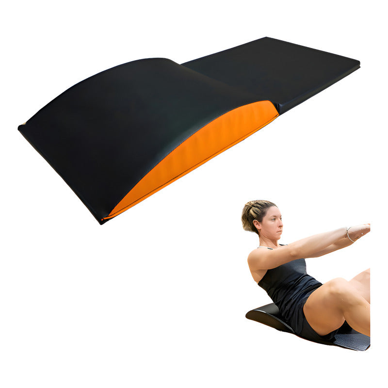 Cojin Estera Plegable Para Abdominales Almohadilla Ab Mat  Negro
