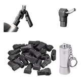 Pack 100 Seguros Candados Magneticos Gancheras 4mm + 1 Llave Seguro Negro Y 1 Llave