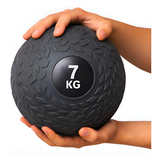 Slam Ball Balón Medicinal 7 kg para Entrenamiento Muscular - Negro