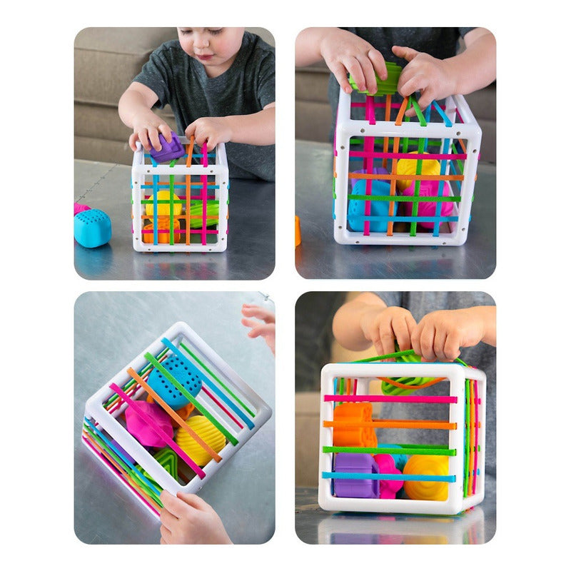 Juguete Interactivo De Habilidad Motora Cubo Montessori