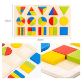 Set Didactico Aprendizaje Con Figuras Geometricas Montessori