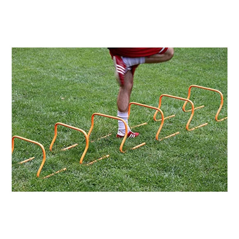 Pack 5 Vallas Salto Obstáculos Agilidad Coordinación 50cm Naranjo