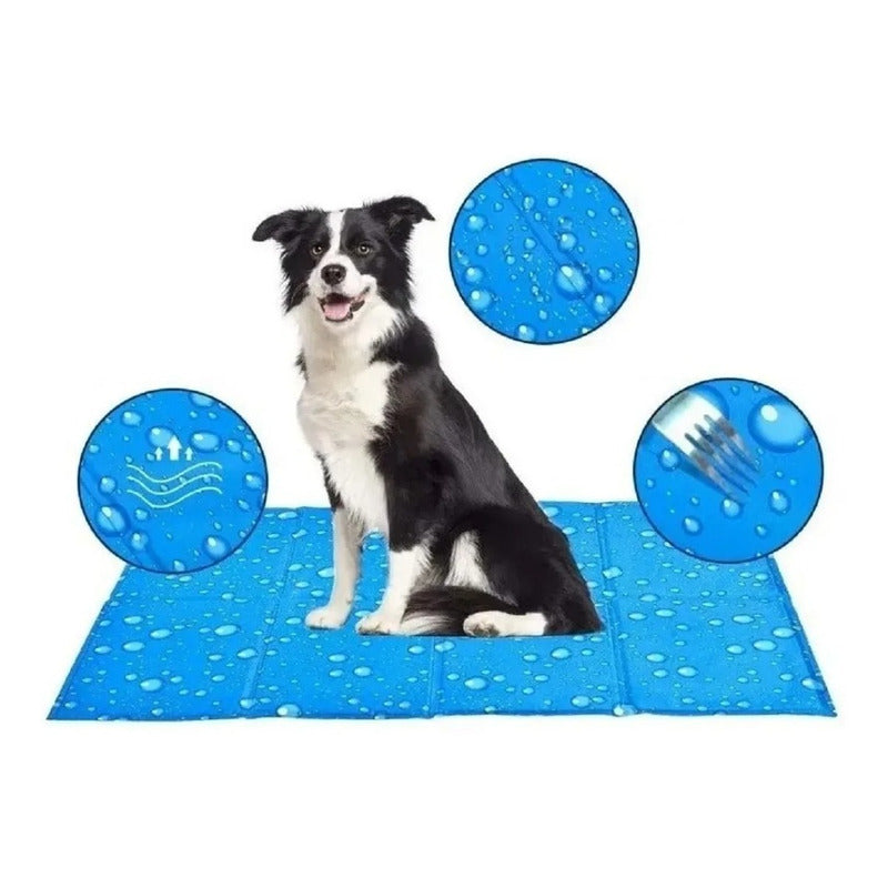 Manta Refrescante Alfombra Mascotas Cama Cojin Perro 50x90cm