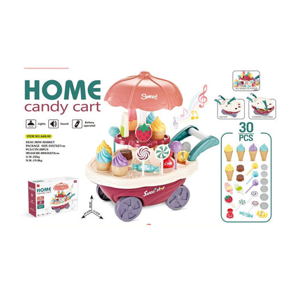 Maleta De Juguete Carrito De Helados Heladeria 30pcs