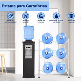 Estante Organizador Rack 6 Botellones Bidones Agua 20lt Blanco