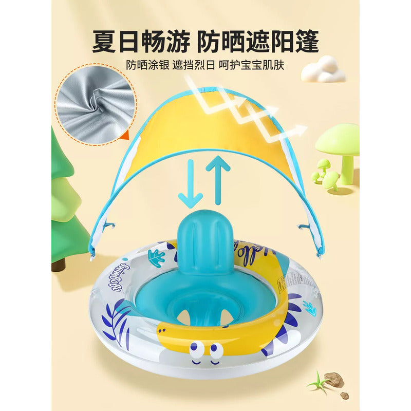 Flotador Inflable Niño O Bebe Sombrilla Anti Vuelco Importad