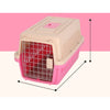 Jaula Transportadora Perro Gato Mediana 48x32x30cms Colores