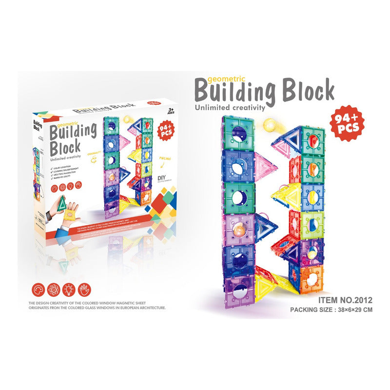 Juego De Construccion Bloques Magnetico 94pcs Importado  94