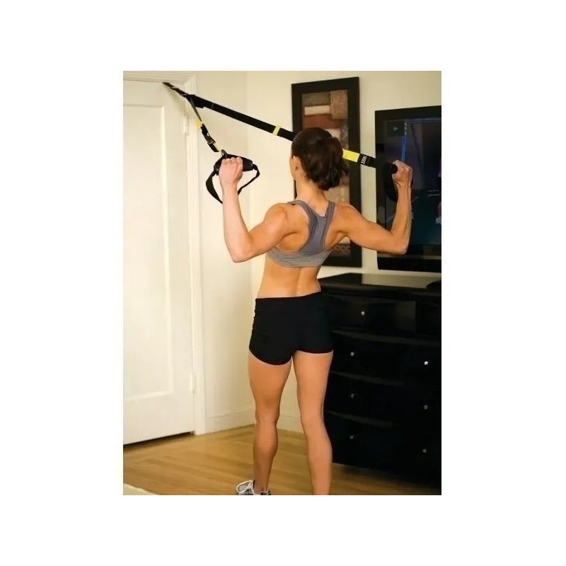 Bandas de Suspensión para Entrenamiento Crossfit Tipo TRX - Negro/Amarillo