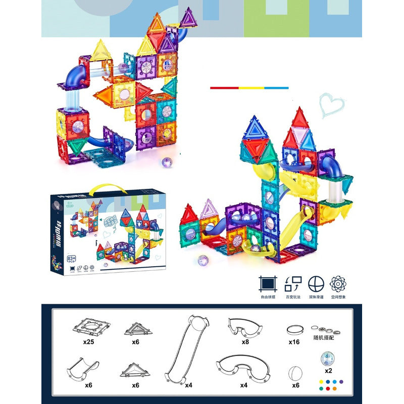 Juego De Construccion Bloques Magnetico 83pcs Importado  83 83pcs