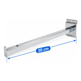 Gancho Altmann 30 Cm Para Paneles Ranurados X4 Plateado