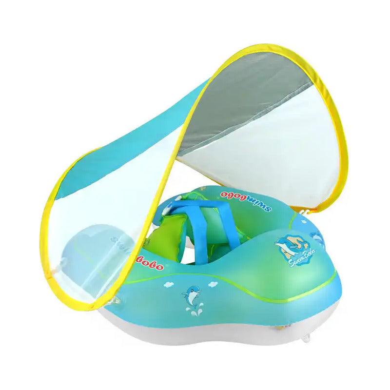 Flotador Inflable Niño O Bebe Sombrilla Anti Vuelco Importad